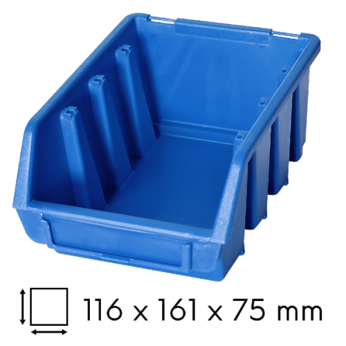 Kuweta warsztatowa mała niebieska Ergobox