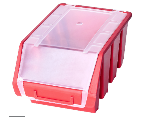 Kuweta magazynowa średnia czerwona Ergobox Plus