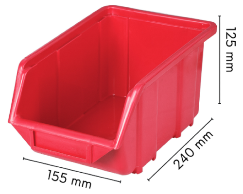 Kuweta warsztatowa średnia czerwona Ecobox