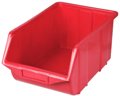 Kuweta warsztatowa duża 220x350x165mm czerwona Ecobox