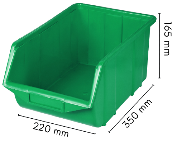 Kuweta warsztatowa duża zielona Ecobox - wymiary