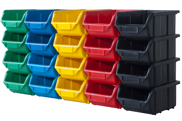 Kuweta warsztatowa duża zielona Ecobox - prezentacja ułożenia