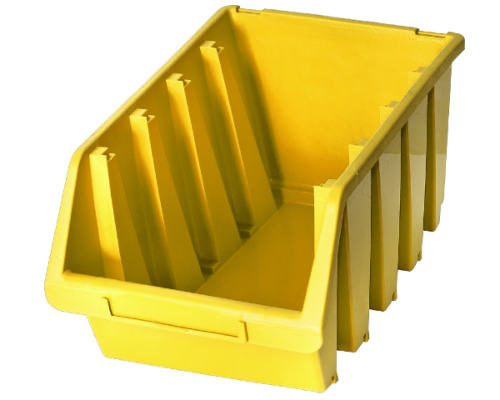 Kuweta warsztatowa duża żółta Ergobox 204x340x155mm Patrol