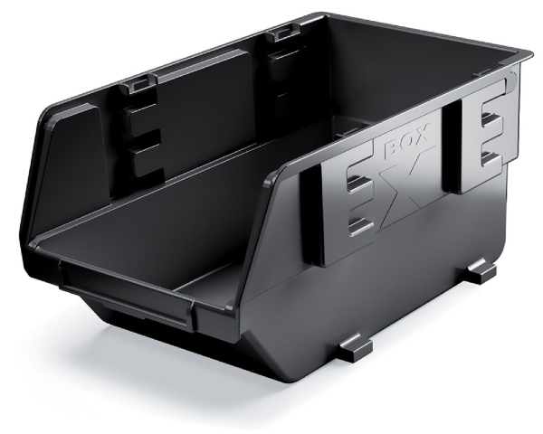 Duża kuweta warsztatowa XXL czarna EXE 393 x 238 x 192 mm KEX40