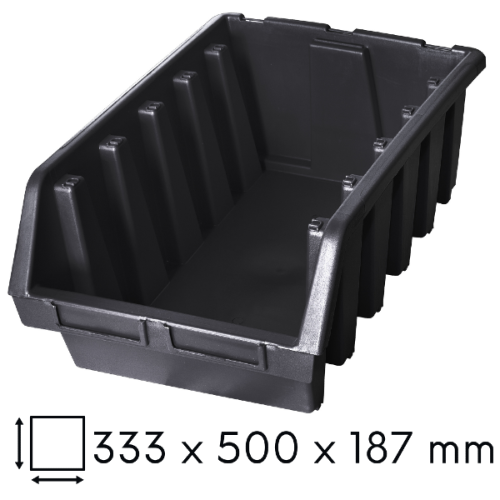 Kuweta warsztatowa XXL czarna Ergobox