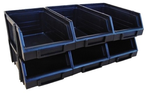 Kuweta magazynowa duża 310x490x190mm Modułbox Patrol - prezentacja złożonego zestawu