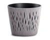 doniczka okragla z wkladem mocca 7,9L prosperplast sandy round