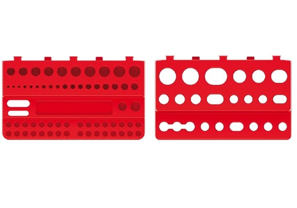 Półki na narzędzia pomieszczą wiele małych narzędzi