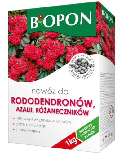 Nawóz granulowany do rododendronów i azalii Bopon, karton 1 kg