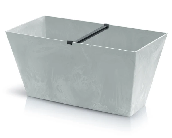 doniczka prostokatna szara 40 cm prosperplast tubus beton effect wspornik