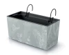 doniczka balkonowa prosperplast urbi case 40 cm szara