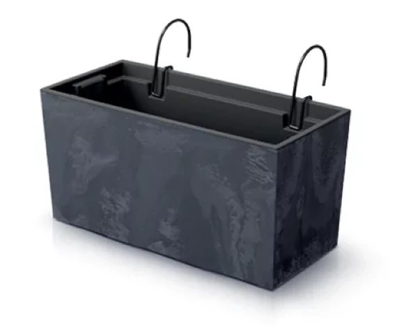doniczka balkonowa prosperplast urbi case 40 cm antracyt