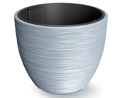 donica duza okragla 53l z wkładem 31l szary prosperplast furu