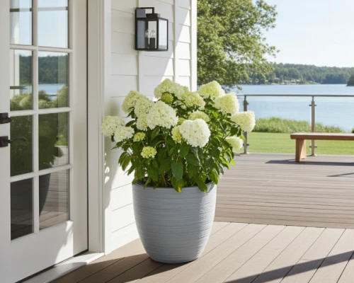 doniczka-okragla-47cm-szara-prosperplast-furu-aranzacja-przed-wejsciem