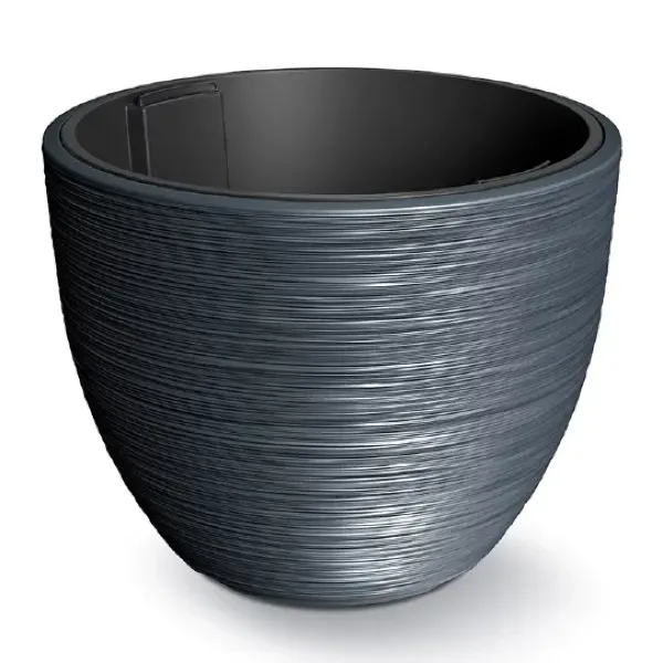 donica okragla prosperplast furu 92L antracytowa