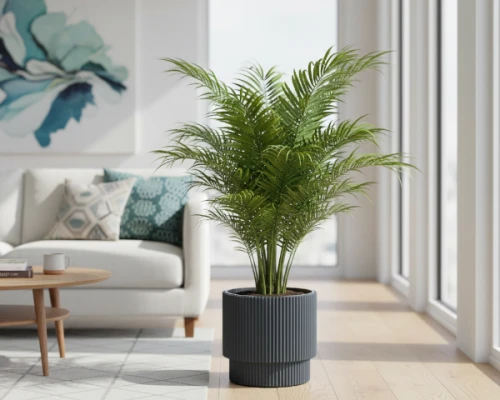 doniczka-okragla-30cm-antracyt-prosperplast-milly-aranzacja-w-salonie