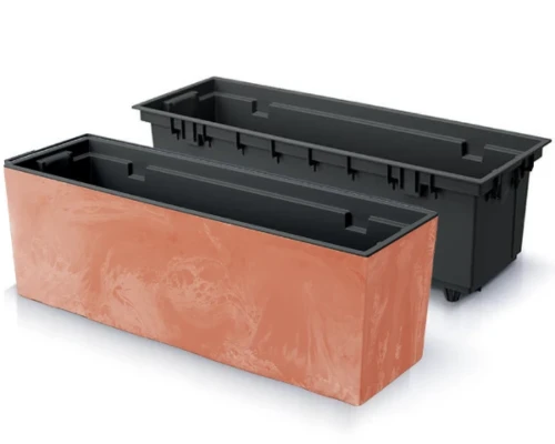donica z wkladem prosperplast urbi case 77 cm terakota z efektem betonu
