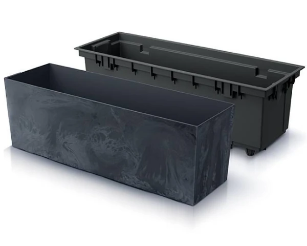 prosperplast urbi case donica z wkladem antracyt beton effect 77 cm