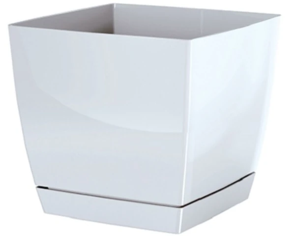 doniczka kwadratowa prospeplrast coubi square p biala 24 cm