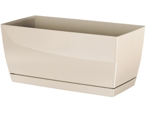 doniczka podluzna prosperplast coubi case p 24 cm kremowa
