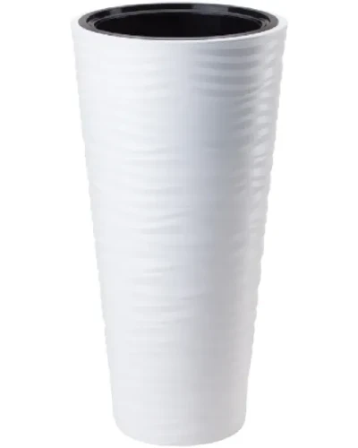donica wysoka form-plastic sahara dunes slim bialy  39,5 cm