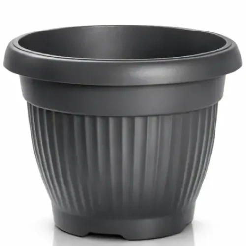 donica okragla prosperplast terra 55 cm antracyt 48l