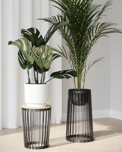 stojak na kwiaty standy form-plastic prezentacja z dodatkowymi akcesoriami