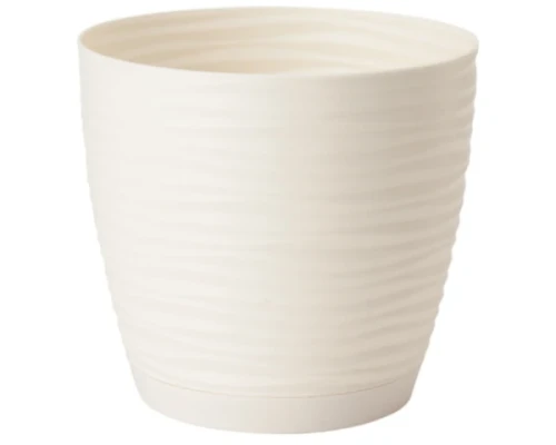 doniczka okragla form plastic sahara round 2,4 litra kremowa