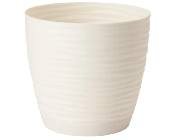 doniczka okragla form plastic sahara round 2,4 litra kremowa
