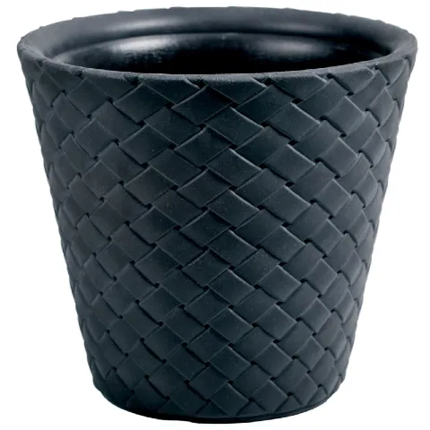 Antracytowa donica ogrodowa Matuba 48 cm w kolorze antracytowym