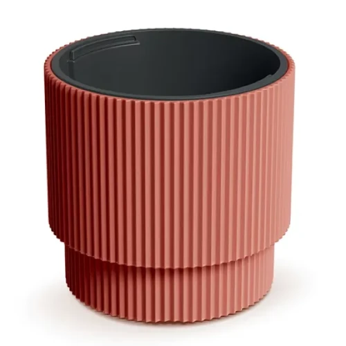 Donica okrągła Prosperplast Milly 40 cm 38L w kolorze miedzianym - prezentacja produktu