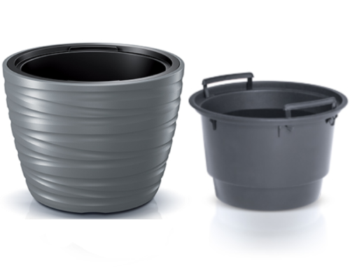 Donica mrozoodporna 22L z wkładem 18L szara Maze - 2