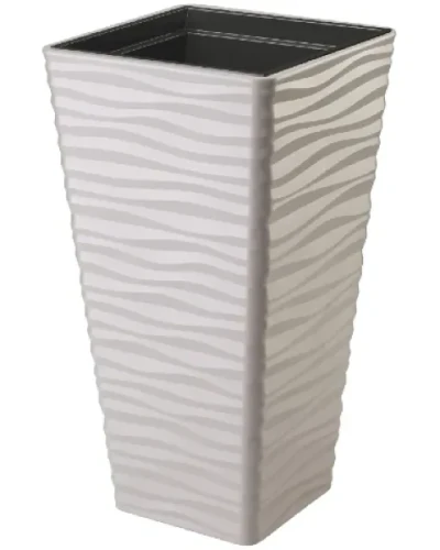 Donica-ogrodowa-z-wkladem-wysoka-75-cm-szary-Sahara-Dunes-Slim-Square