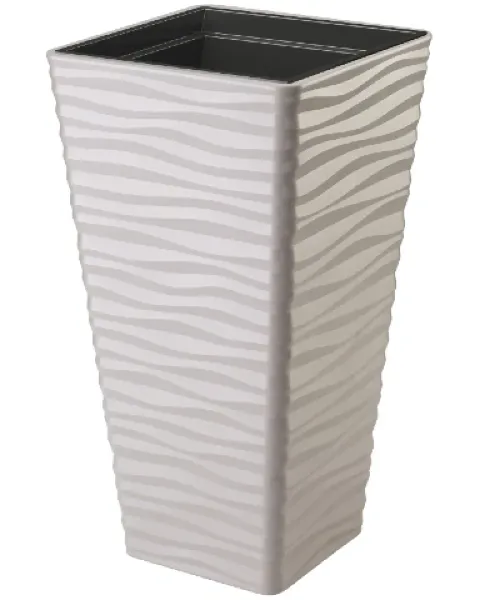 Donica-ogrodowa-z-wkladem-wysoka-75-cm-szary-Sahara-Dunes-Slim-Square