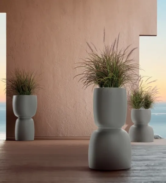 donice dekoracyjne Duala Round aranżacja