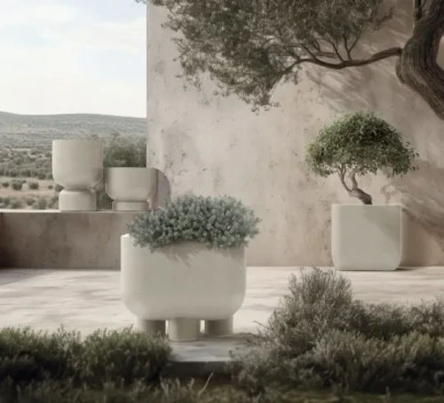 donice dekoracyjne Molta marki Ethick - aranżacja