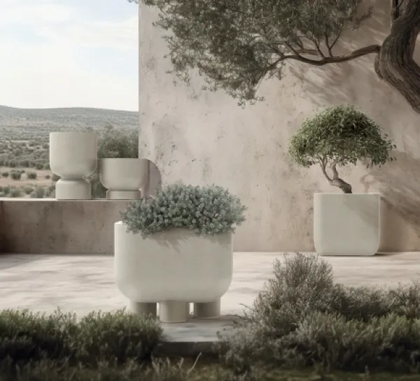 donice dekoracyjne Molta marki Ethick - aranżacja