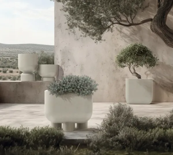 donice dekoracyjne Molta marki Ethick - aranżacja