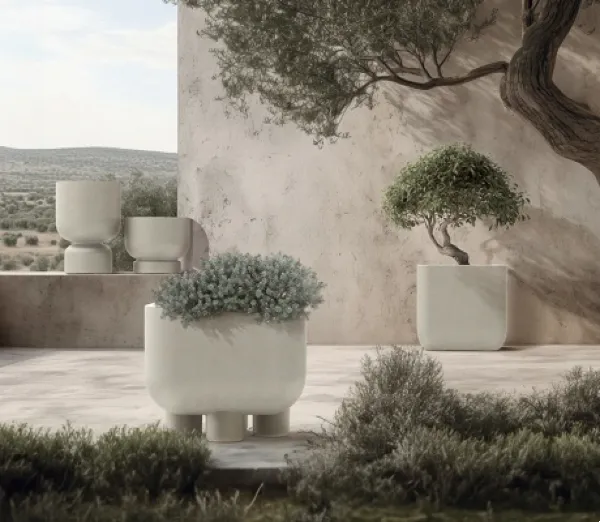 donice dekoracyjne Molta marki Ethick - aranżacja