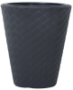 Duża doniczka ogrodowa czarna 35 cm z wkładem Matuba