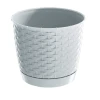 Doniczka-okragla-z-podstawka-1,2L-biala-Ratolla-Round