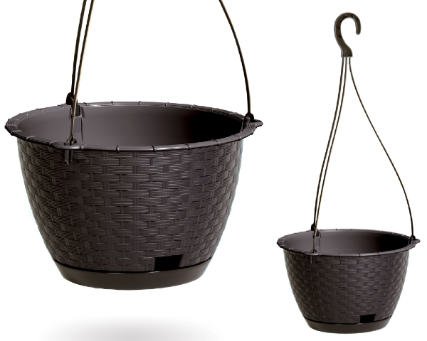 Doniczka wisząca umbra (brąz) 3,4L Ratolla Round