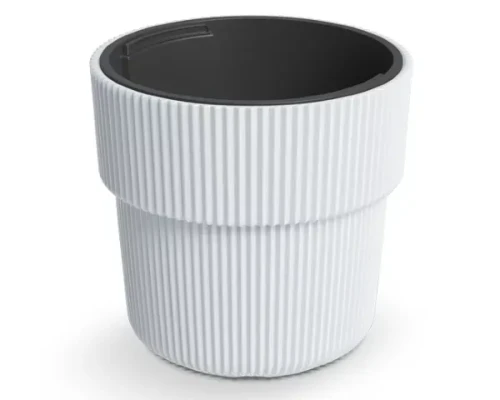Donica Milly 30cm biała DBMIR300 Prosperplast doniczka z wkładem