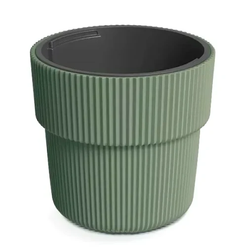 Donica Milly 40cm zielona pinia DBMIR400 Prosperplast doniczka z wkładem