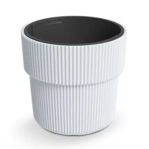 Donica Milly 40cm biała DBMIR400 Prosperplast doniczka z wkładem 20L