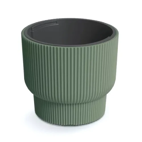 Donica Milly 30cm zielona pinia DBMLR300 Prosperplast doniczka z wkładem 10L