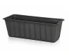Antracytowa skrzynka balkonowa Agro 40 cm IS400 Prosperplast na białym tle