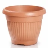 Doniczka okrągła Terra 20cm (3L) DCE20 terakota Prosperplast na białym tle