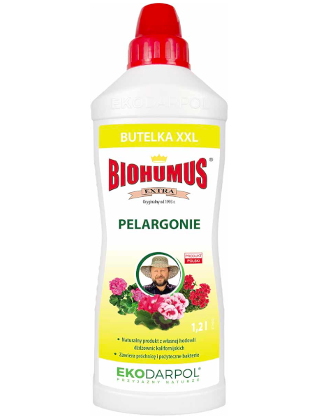 Biohumus do pelargonii Ekodarpol 1200ml - naturalny nawóz