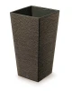 Doniczka wysoka Furu Eco Wood Prosperplast 38cm kawowa